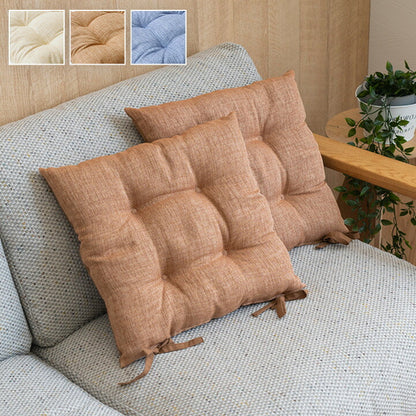 クッション 日本製 椅子用 シート 無地 シンプル 約40×40cm 2枚組 送料無料