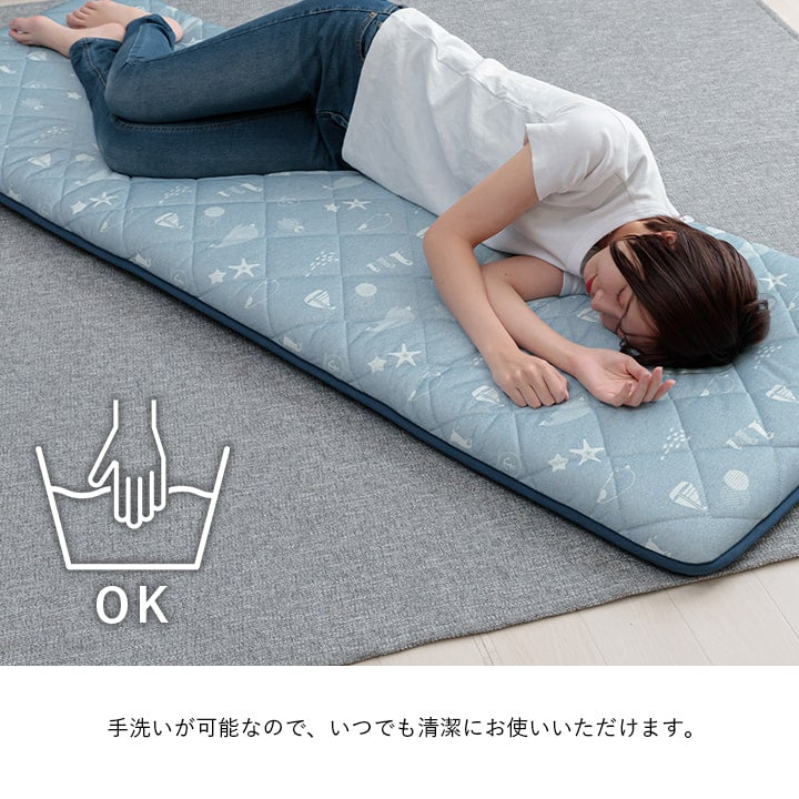 クッション 座布団 冷感 ひんやり ごろ寝 三層 洗える ペンギン 約65×180cm 送料無料