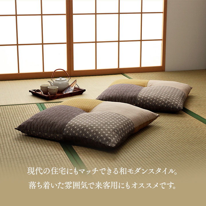 座布団 日本製 国産 和室 洋室 パッチワーク 綿 約60×60cm 送料無料