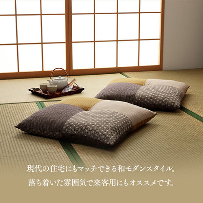 座布団 日本製 国産 和室 洋室 パッチワーク 綿 約60×60cm 送料無料