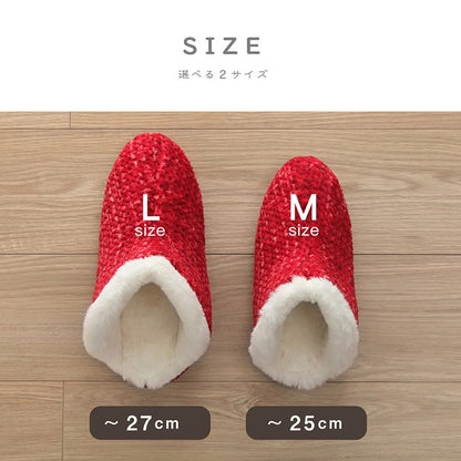 ルームシューズ スリッパ 兼用 Lサイズ 約27cmまで 甲高 履きやすい 室内 もこもこ あったか 秋冬 冷え性 おしゃれ ギフト プレゼント 送料無料