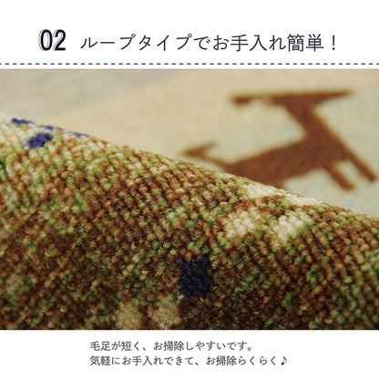 【新商品】デスクカーペット デスクマット 学習机 マット ラグ ルームマット 子供部屋 キズ防止 テレワーク 約100×130cm 送料無料