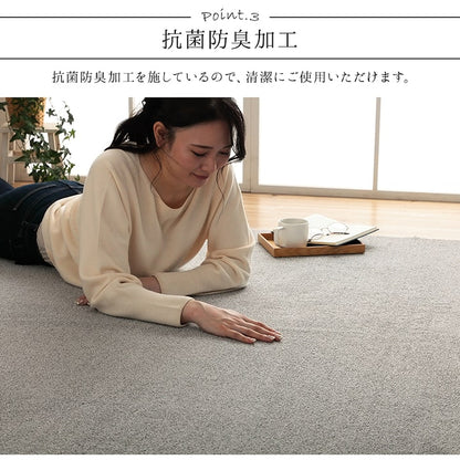 ラグ 長方形 手洗い ループパイル 高級感 おしゃれ 抗菌防臭 オーバーロック 滑りにくい加工 約1畳 約90×185cm 床暖房 ホットカーペット対応 送料無料 - 【公式】allecore(アレコレ) 家具インテリア・生活雑貨のオンライン通販