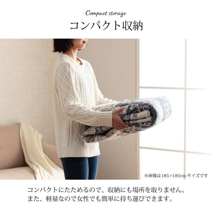 ラグ 長方形 手洗い ジャガード織 メダリオン柄 コンパクト 滑りにくい加工 約1.5畳 約130×185cm オールシーズン 床暖房 ホットカーペット対応 送料無料