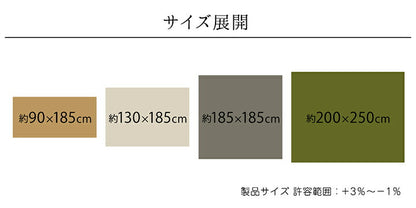 ラグ 長方形 洗える 撥水 無地 シンプル 滑りにくい コンパクト 約90×185cm 送料無料