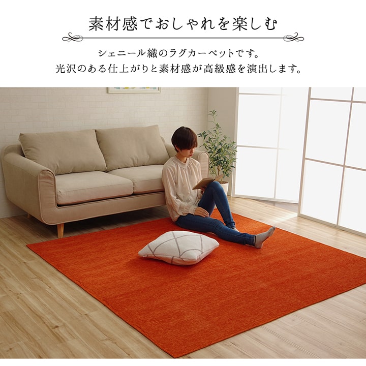 ラグ 正方形 洗える 撥水 無地 シンプル 滑りにくい コンパクト  約185×185cm 送料無料