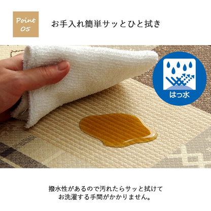 キッチンマット PVC使用 お手入れ簡単 拭ける お掃除ロボ対応 すべりにくい 薄手 耐圧分散 北欧風 カントリー調 約45×240cm 送料無料 - 【公式】allecore(アレコレ) 家具インテリア・生活雑貨のオンライン通販