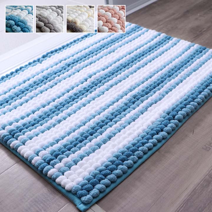 バスマット 抗菌防臭 高目付 ふかふか もこもこ 滑りにくい 吸水性抜群 約35×50cm 送料無料