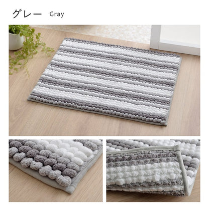 バスマット 抗菌防臭 高目付 ふかふか もこもこ 滑りにくい 吸水性抜群 約45×60cm 送料無料