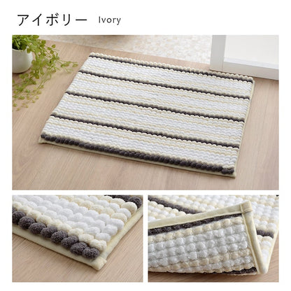 バスマット 抗菌防臭 高目付 ふかふか もこもこ 滑りにくい 吸水性抜群 約35×50cm 送料無料