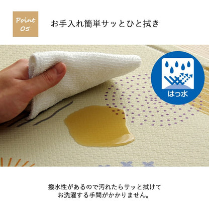キッチンマット PVC使用 お手入れ簡単 拭ける お掃除ロボ対応 すべりにくい 薄手 耐圧分散 ネコ柄 アニマル柄 可愛い 約45×180cm 送料無料