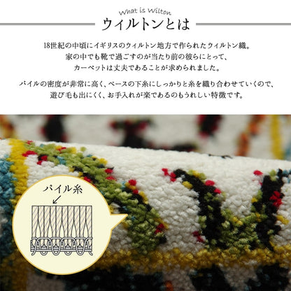 玄関マット トルコ製 ウィルトン織り 約70×120cm 抗菌防臭 消臭機能 へたりにくい 送料無料 - 【公式】allecore(アレコレ) 家具インテリア・生活雑貨のオンライン通販