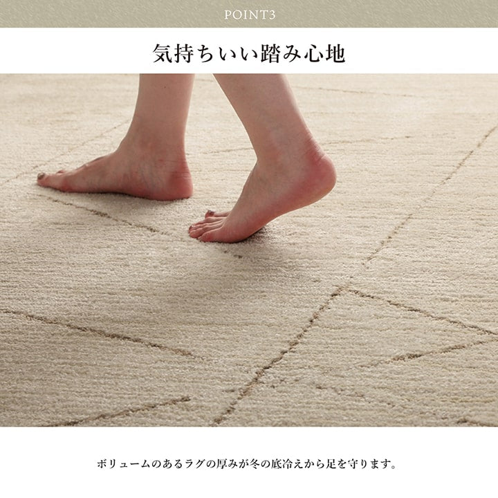 モルドバ製 ウィルトン織り カーペット 柔らかタッチ 約200×250cm 送料無料
