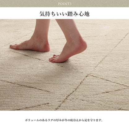 モルドバ製 ウィルトン織り カーペット 柔らかタッチ 約200×250cm 送料無料