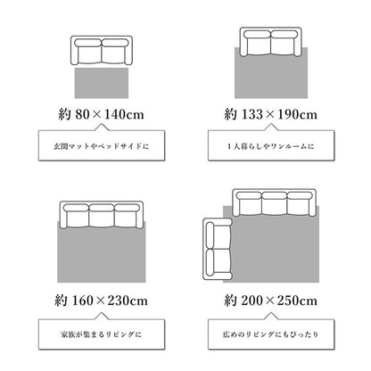 トルコ製 ウィルトン織り カーペット ギャッペ調ラグ 約80×140cm 送料無料