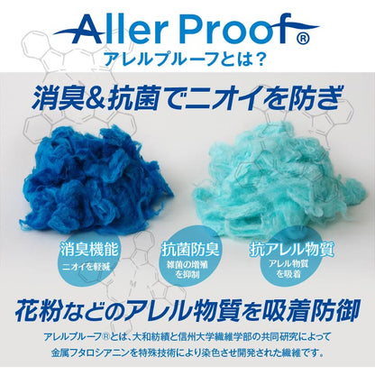 マスク アレルプルーフ 日本製 PM2.5 かぜ 花粉 ハウスダスト 個別包装 サージカル マスク 高機能不織布フィルター使用 Lサイズ 30枚入り 送料無料