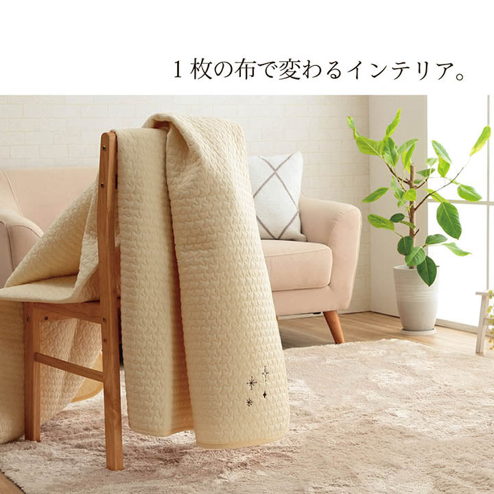 寝具 マルチ カバー 綿 100％ 洗える ギフト イブル 約200×200cm 送料無料