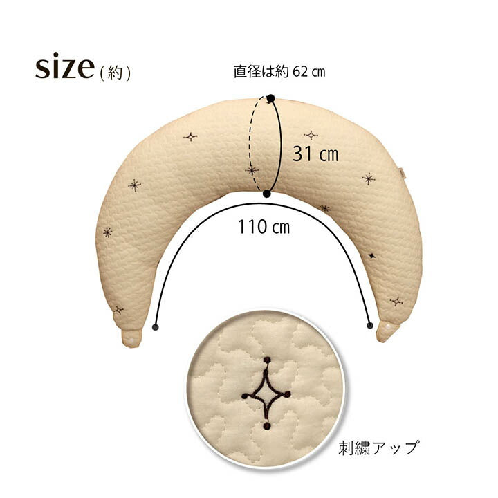 寝具 マルチ クッション 綿 100% 授乳 サポートイブル 抱き枕 洗える 赤ちゃん ギフト 約31×110cm 送料無料