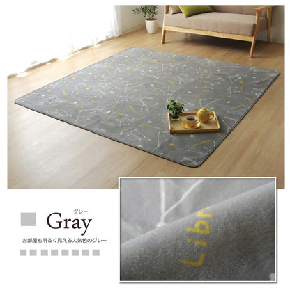 抗菌・防臭 ウォッシャブル フランネル ホットカーペットカバー 『WSミリオン RUG」約185×185cm 送料無料