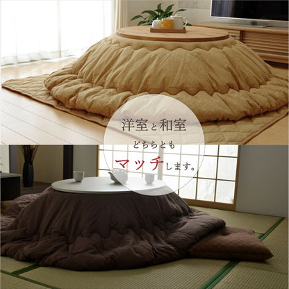 こたつ布団 丸型 円形 掛け単品 デニム 『先染めデニム』 約225cm丸（厚掛けタイプ） 送料無料