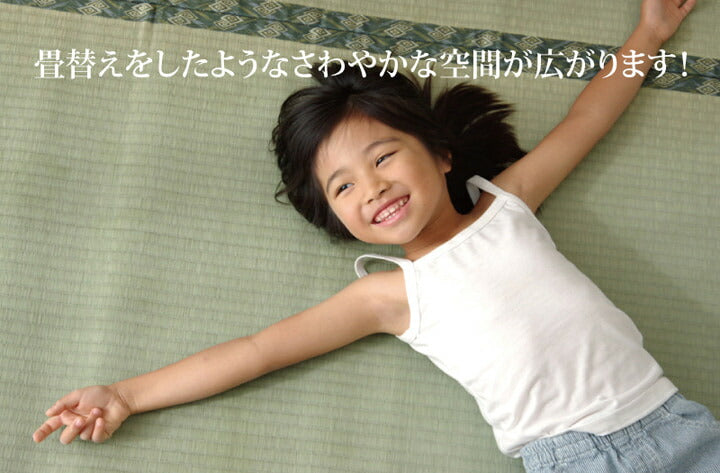 純国産 減農薬栽培 い草 上敷き カーペット 糸引織 『西陣』 三六間8畳(約364×364cm） 熊本県八代産イ草使用 送料無料