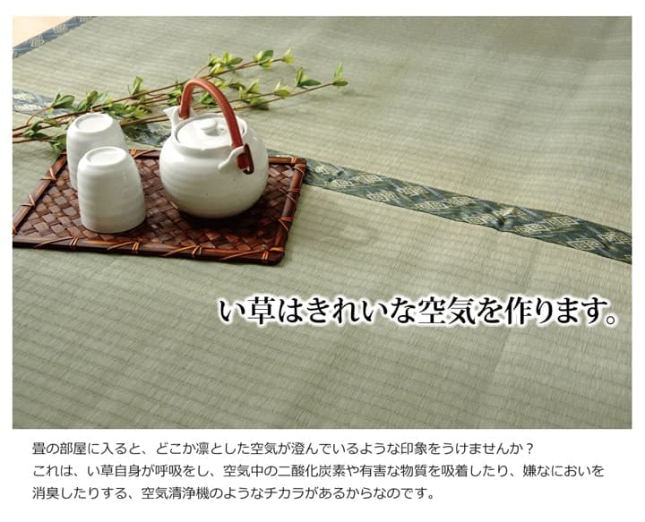 純国産 減農薬栽培 い草 上敷き カーペット 糸引織 『西陣』 本間6畳(約286×382cm） 熊本県八代産イ草使用 送料無料