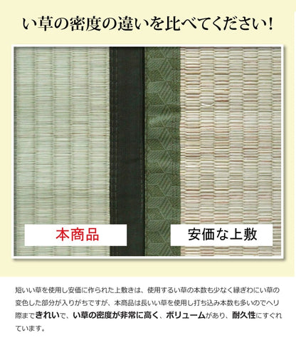 純国産 い草 上敷き カーペット 麻綿織 『清正』 本間1畳(約95×191cm） 熊本県八代産イ草使用 送料無料