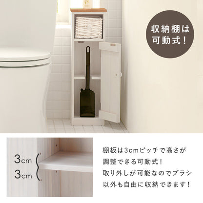 トイレラック 収納家具 トイレ収納 編み上げバスケット カントリー 個性 トイレ ラック 温かみ 編み上げ