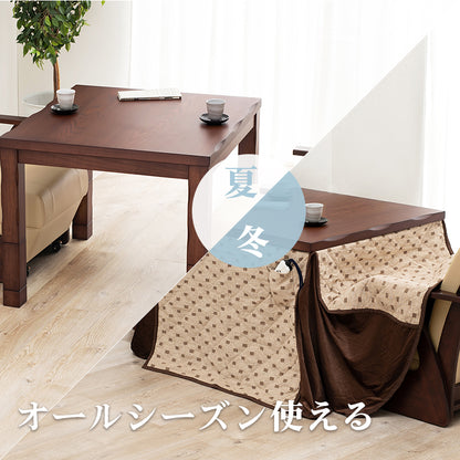 ダイニングコタツ4点セット こたつ 正方形 ダイニング 天板 ダイニングこたつ4点セット セット 高級感