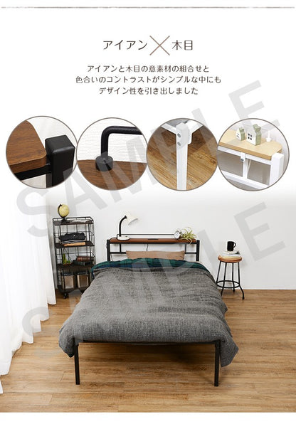 シングルベッド ベッド シングル 脱着 コンセント 棚板 特徴 スチール セミダブル ダブル クイーン 天然木