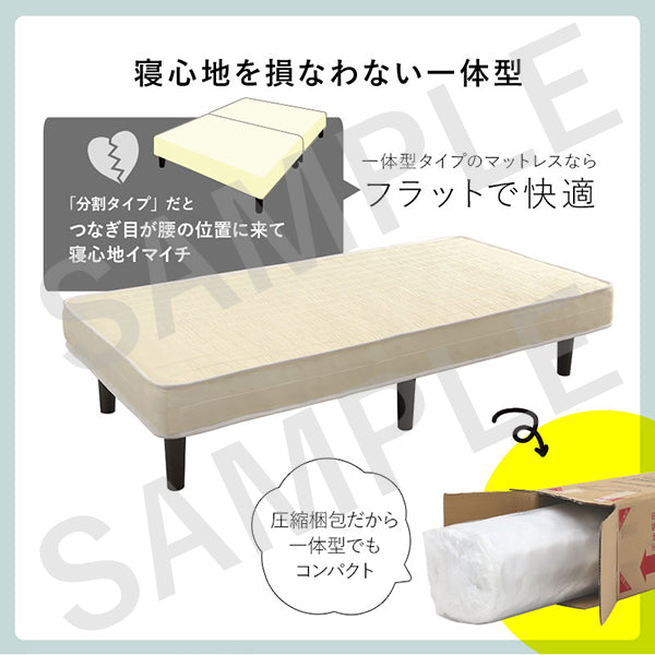 ボンネルコイルマットレスベッド シングルベッド 耐圧分散 すのこベッド セミダブル クイーン 天然木 通気性