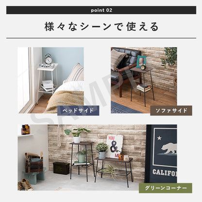 ラック 収納家具 本棚 木材 細め アイアン ベッドサイド 壁際 インテリア ベッド サイド おしゃれ 北欧
