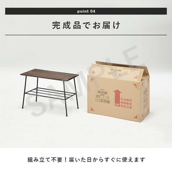 ラック 収納家具 本棚 木材 細め アイアン ミニテーブル 壁際 インテリア ミニ テーブル おしゃれ 北欧