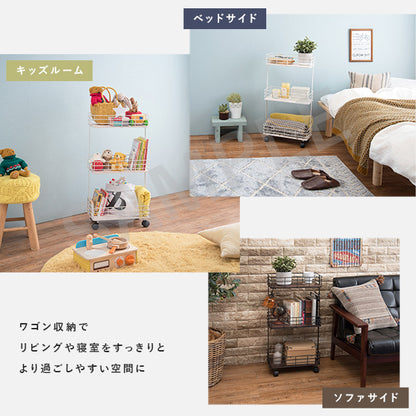 ラック 収納家具 本棚 木材 細め アイアン キャスター おしゃれ 北欧 シンプル モダン オープン コンパクト