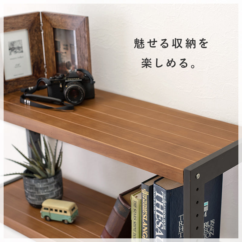 ラック 収納家具 本棚 細かい 天然木 天然 おしゃれ 北欧 シンプル モダン オープン コンパクト スリム 大容量