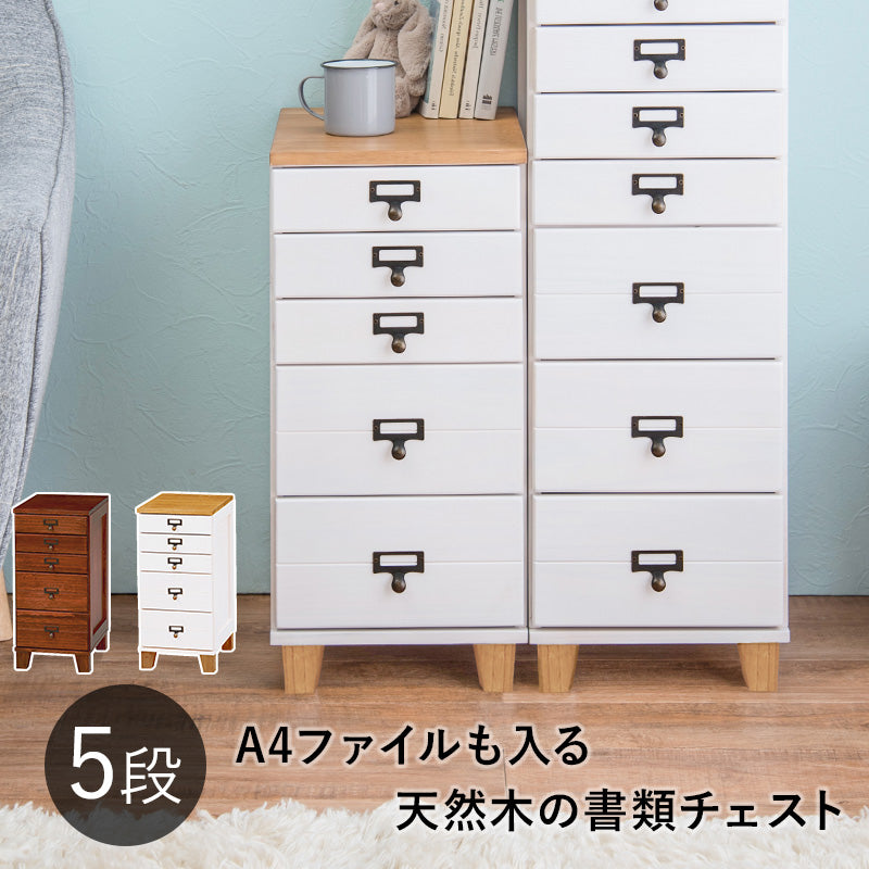 収納家具 ランドリー クリア ファイル 書類チェスト 桐製 引出し ネーム ひと目 おしゃれ 北欧 シンプル