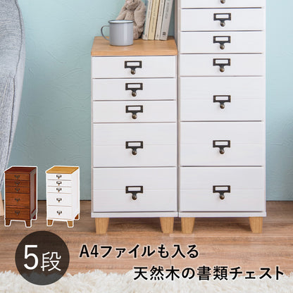 収納家具 ランドリー クリア ファイル 書類チェスト 桐製 引出し ネーム ひと目 おしゃれ 北欧 シンプル