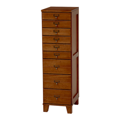 収納家具 ランドリー クリア ファイル 書類チェスト 桐製 引出し ネーム ひと目 おしゃれ 北欧 シンプル