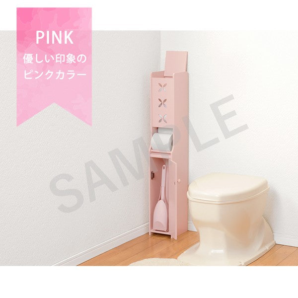 トイレラック 収納家具 トイレ収納 収納 ペーパーロール 掃除ブラシ スペース ペーパー ロール 掃除 ブラシ