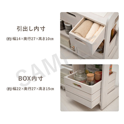 キッチンワゴン ワゴン キッチン収納 ダイニング横 天然木キッチンワゴン 対面 引出し ダイニング 天然