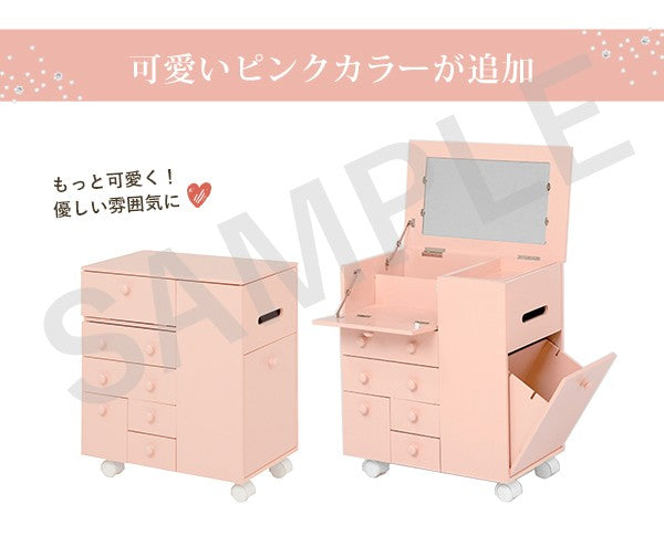 コスメワゴン ドレッサー コスメボックス 容量 ボックスティッシュ収納 ダストボックス 移動 おしゃれ 北欧