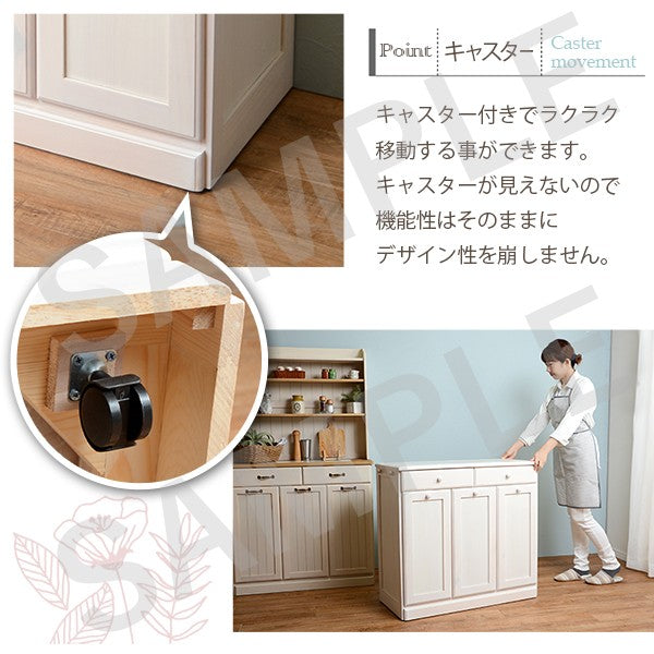 ダストボックス キッチン収納 ゴミ箱 収納 天然木パイン 天然 パイン 温もり ダスト ボックス