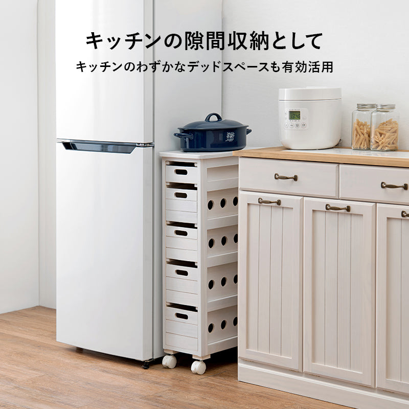 ストッカー キッチン収納 ワゴン 幅20 タイル天板 熱い キッチン 重宝 タイル 天板 便利 おしゃれ 北欧