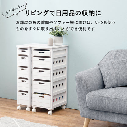 ストッカー キッチン収納 ワゴン 幅20 タイル天板 熱い キッチン 重宝 タイル 天板 便利 おしゃれ 北欧