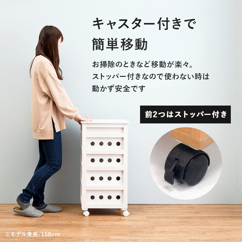 ストッカー キッチン収納 ワゴン 幅25 タイル天板 熱い キッチン 重宝 タイル 天板 便利 おしゃれ 北欧