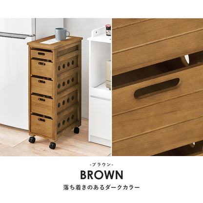 ストッカー キッチン収納 ワゴン 幅25 タイル天板 熱い キッチン 重宝 タイル 天板 便利 おしゃれ 北欧