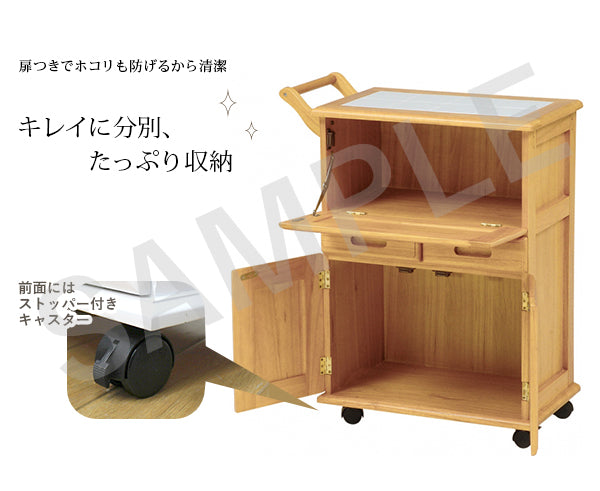 キッチンワゴン ワゴン キッチン収納 熱い キャスター 移動 キッチン 天板 タイル やかん おしゃれ 北欧
