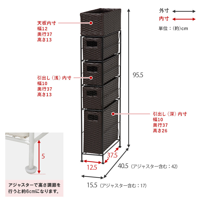 ランドリー 収納家具 チェスト 収納 通気 引出し 水回り おしゃれ 北欧 シンプル モダン コンパクト スリム