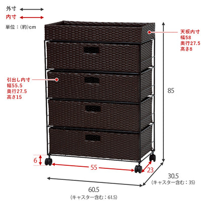 ランドリー 収納家具 チェスト 収納 通気 引出し 水回り おしゃれ 北欧 シンプル モダン コンパクト スリム