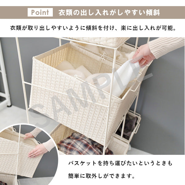 ランドリーラック 収納家具 チェスト 色柄物 ランドリーワゴン 洗濯 バスケット 斜め 衣類 構造 おしゃれ 北欧